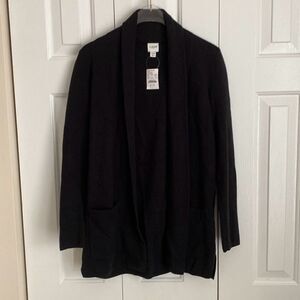 J. Crew Factory Chelsea sweater blazer Black Size‎ XXS NWT